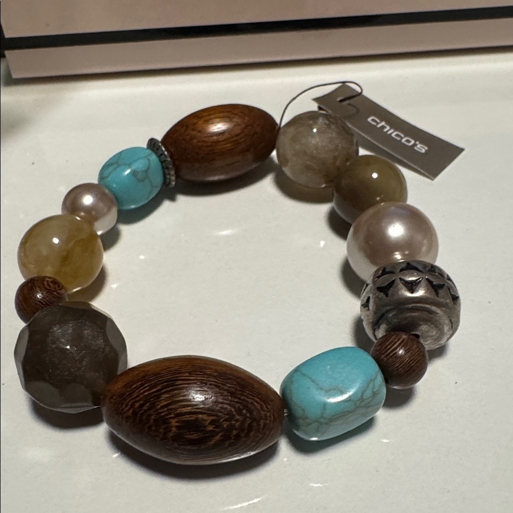 Chico’s Stretch Beaded Bracelet NWT. (BR222) - Picture 3 of 9